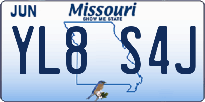 MO license plate YL8S4J