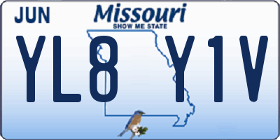 MO license plate YL8Y1V