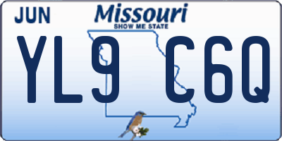 MO license plate YL9C6Q