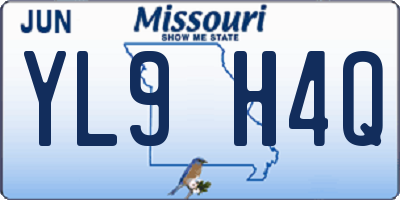 MO license plate YL9H4Q