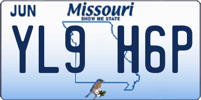MO license plate YL9H6P