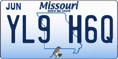 MO license plate YL9H6Q