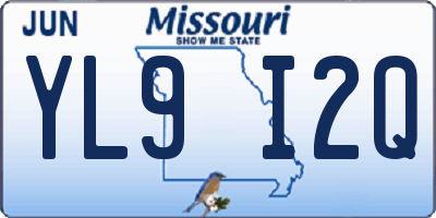 MO license plate YL9I2Q