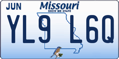 MO license plate YL9L6Q