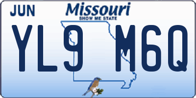 MO license plate YL9M6Q