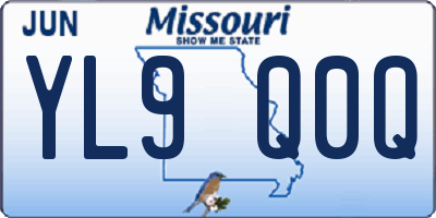 MO license plate YL9Q0Q