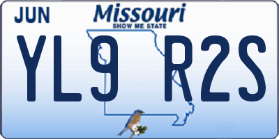 MO license plate YL9R2S