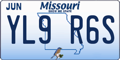 MO license plate YL9R6S