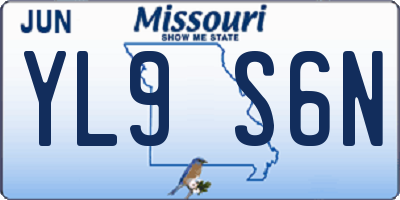 MO license plate YL9S6N