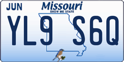 MO license plate YL9S6Q