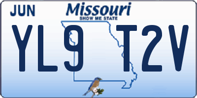 MO license plate YL9T2V