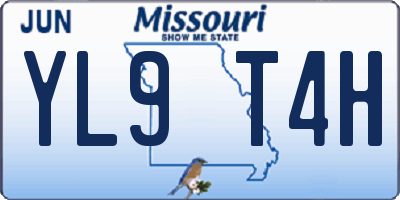 MO license plate YL9T4H