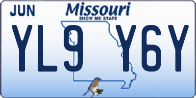 MO license plate YL9Y6Y