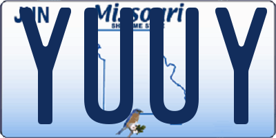 MO license plate YUUY