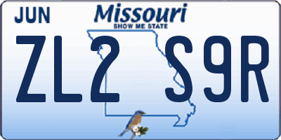 MO license plate ZL2S9R
