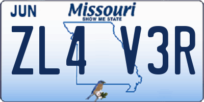 MO license plate ZL4V3R