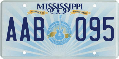 MS license plate AAB095