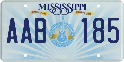 MS license plate AAB185