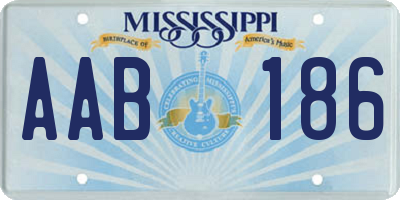 MS license plate AAB186