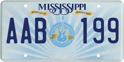 MS license plate AAB199