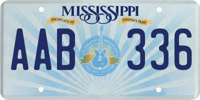 MS license plate AAB336