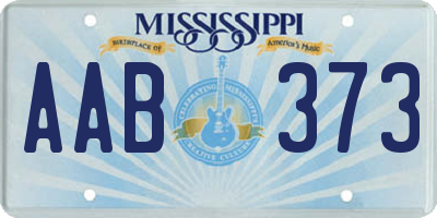 MS license plate AAB373