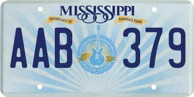 MS license plate AAB379