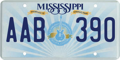 MS license plate AAB390