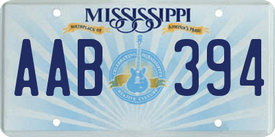 MS license plate AAB394