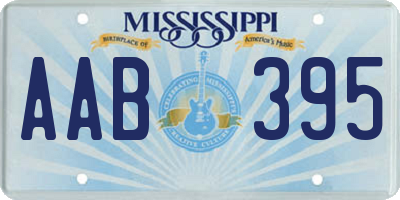 MS license plate AAB395