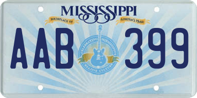 MS license plate AAB399