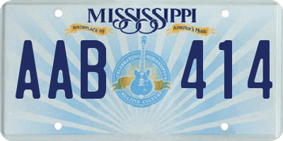 MS license plate AAB414