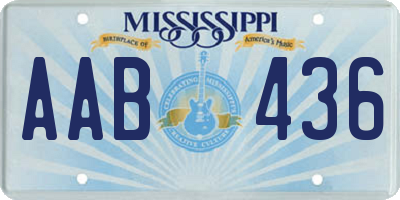 MS license plate AAB436