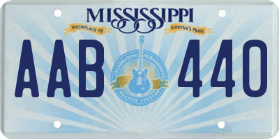 MS license plate AAB440