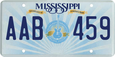 MS license plate AAB459