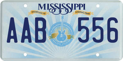 MS license plate AAB556