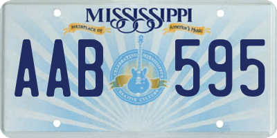 MS license plate AAB595