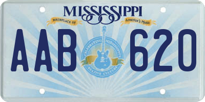 MS license plate AAB620