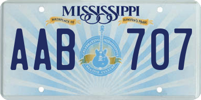 MS license plate AAB707