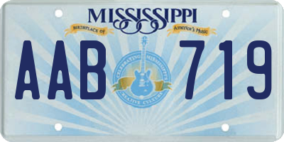 MS license plate AAB719