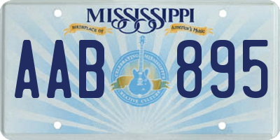 MS license plate AAB895