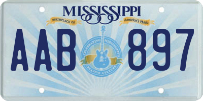 MS license plate AAB897