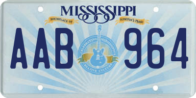 MS license plate AAB964