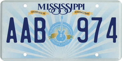 MS license plate AAB974