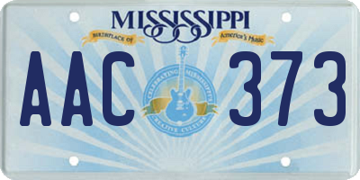 MS license plate AAC373
