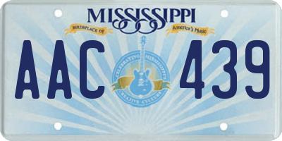 MS license plate AAC439