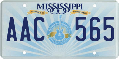 MS license plate AAC565