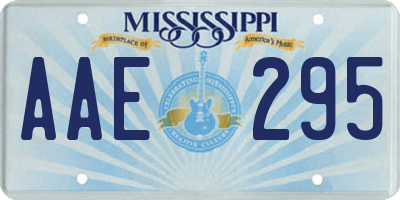 MS license plate AAE295