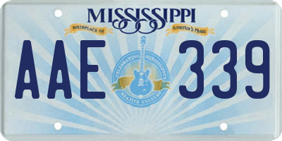 MS license plate AAE339