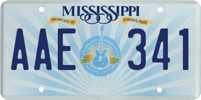 MS license plate AAE341